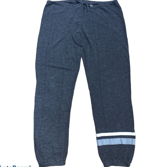 Chaser Pants - Chaser Dark Grey Joggers W/Silver & White Stripe